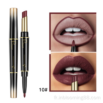 Ensemble de 16 couleurs Matte Private Label Lipstick Lipliner